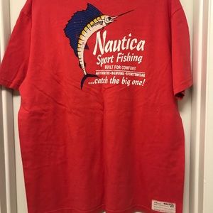 Men’s Nautica Fishing Tee Size Medium